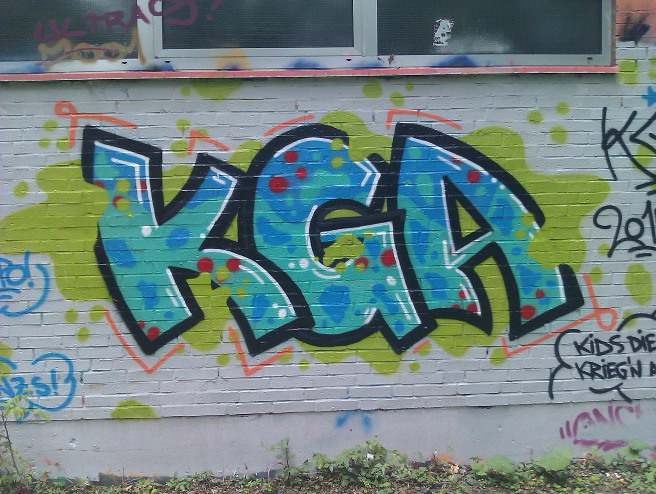Graffiti Wall - Photo by DerKoeter - kga, haupthall, schöningen (2015)