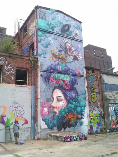 Graffiti Wall - Photo by DerKoeter - meetingofstyles, mos2015, magdeburg (2015)