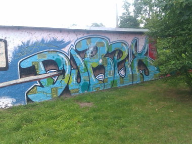 Graffiti Wall - Photo by DerKoeter - durex, magdeburg