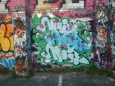 Graffiti Wall - Photo by DerKoeter - ahi, crew, braunschweig (2014)
