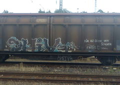 Graffiti Train - Photo by DerKoeter - cargo, helmstedt, hiv