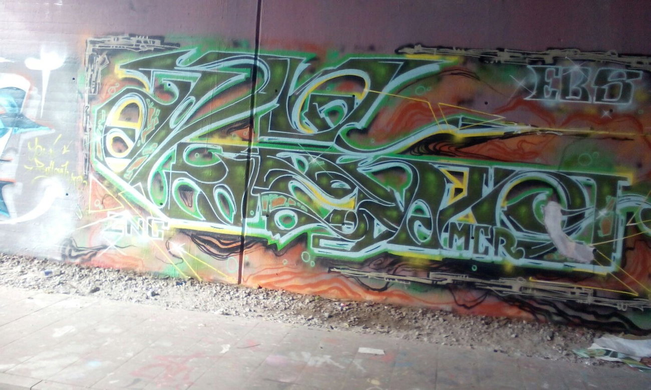 Graffiti Wall - Photo by DerKoeter - dieno, underthebrigde, braunschweig (2015)