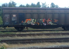 Graffiti Train - Photo by DerKoeter - cargo, helmstedt