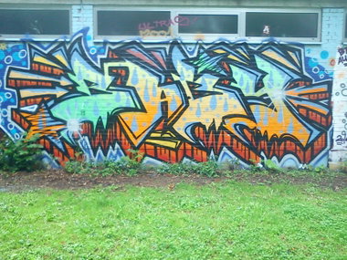 Graffiti Wall - Photo by DerKoeter - baby, schöningen, haupthall (2014)