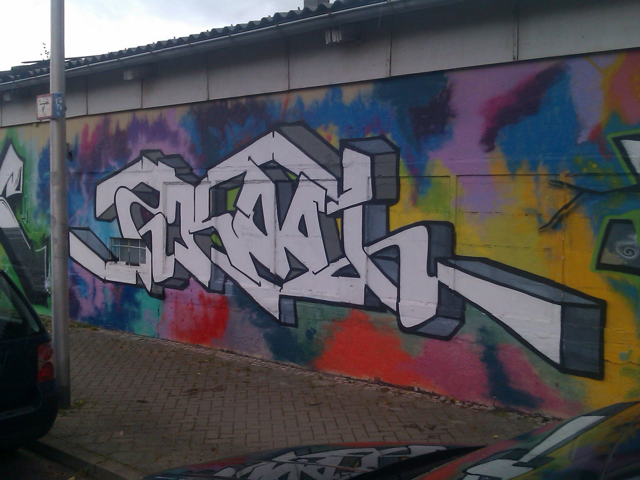 Graffiti Wall - Photo by DerKoeter - skool, magdeburg, legal