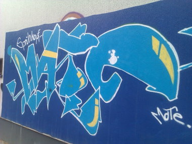 Graffiti Wall - Photo by DerKoeter - mate, magdeburg, legal