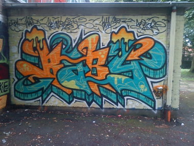 Graffiti Wall - Photo by DerKoeter - baby, haupthall, schöningen (2014)