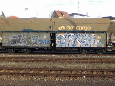 Graffiti Train - Photo by DerKoeter - cargo, helmstedt