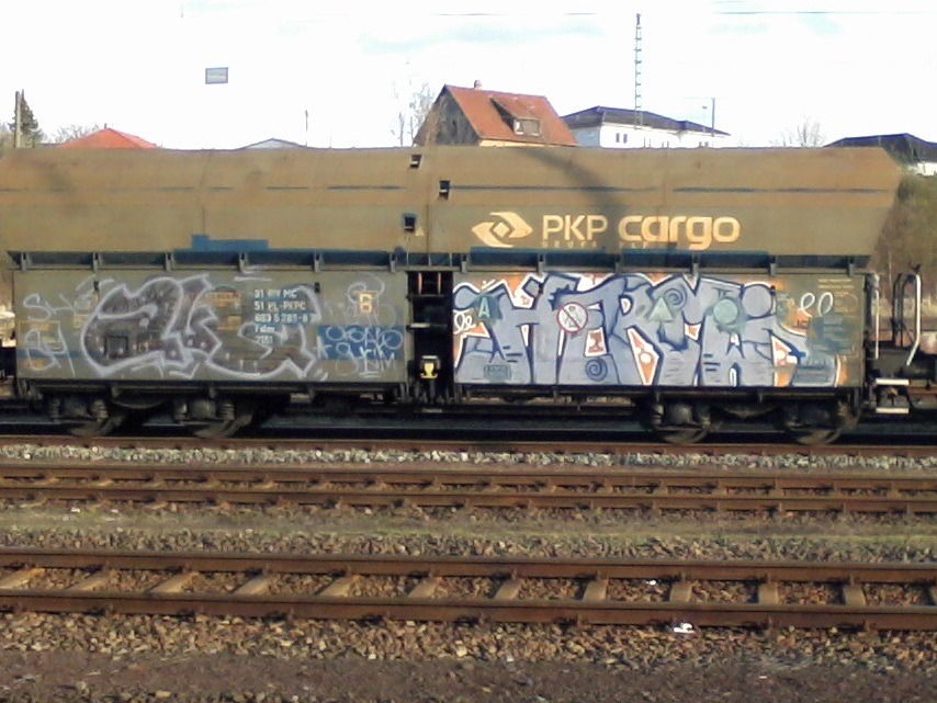 Graffiti Train - Photo by DerKoeter - cargo, helmstedt