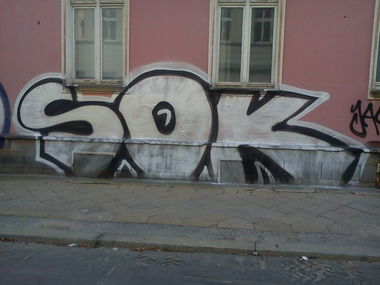 Graffiti Bombing - Photo by DerKoeter - sok, crew, magdeburg