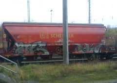 Graffiti Train - Photo by DerKoeter - cargo, helmstedt, ska