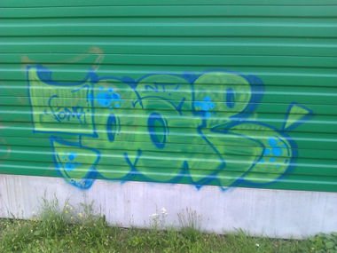 Graffiti Bombing - Photo by DerKoeter - toar, magdeburg