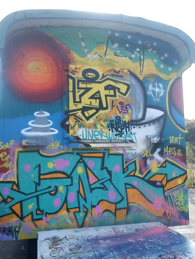 Graffiti Wall - Photo by DerKoeter - fonk, lzf, wolfenbüttel