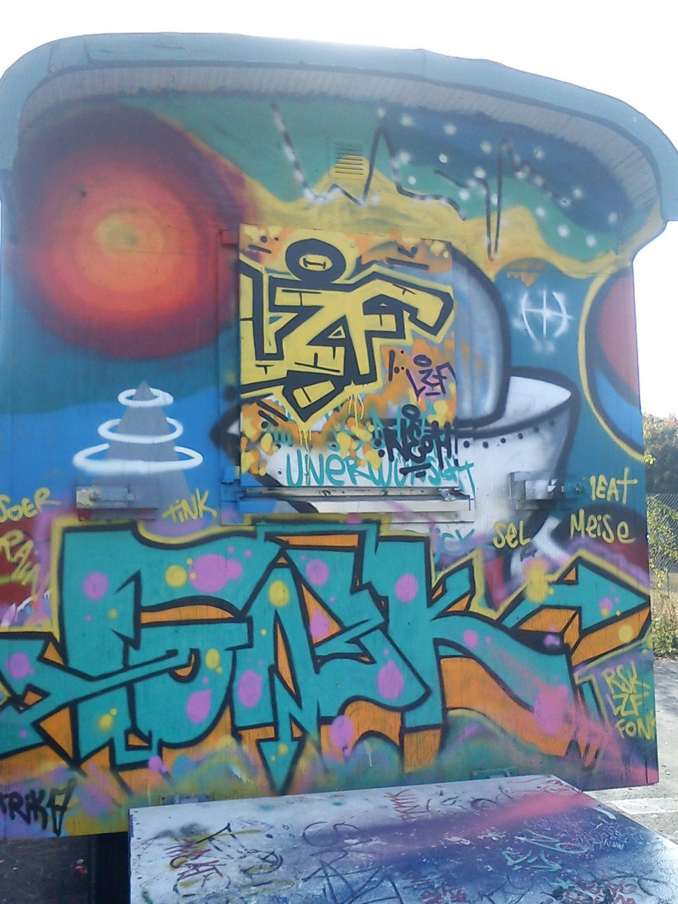 Graffiti Wall - Photo by DerKoeter - fonk, lzf, wolfenbüttel