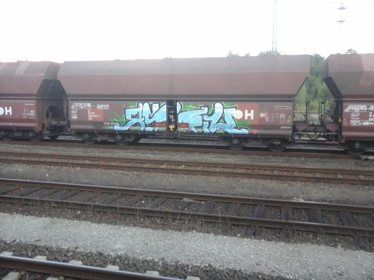 Graffiti Train - Photo by DerKoeter - cargo, helmstedt