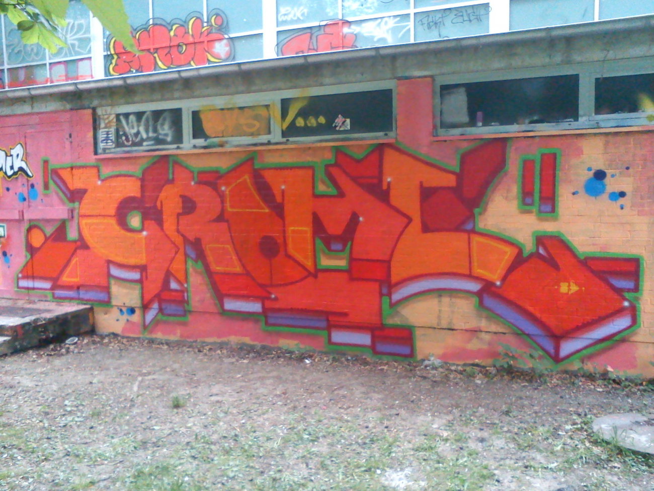Graffiti Wall - Photo by DerKoeter - crome, haupthall, schöningen (2015)