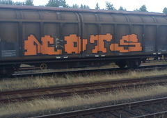 Graffiti Train - Photo by DerKoeter - cargo, helmstedt, nots