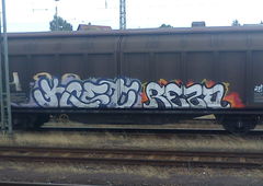 Graffiti Train - Photo by DerKoeter - cargo, helmstedt, koet