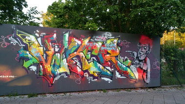 Graffiti Wall - Photo by DerKoeter - volker, berlin (2015)