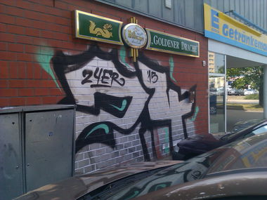 Graffiti Bombing - Photo by DerKoeter - 24, 24er, crew (2015)