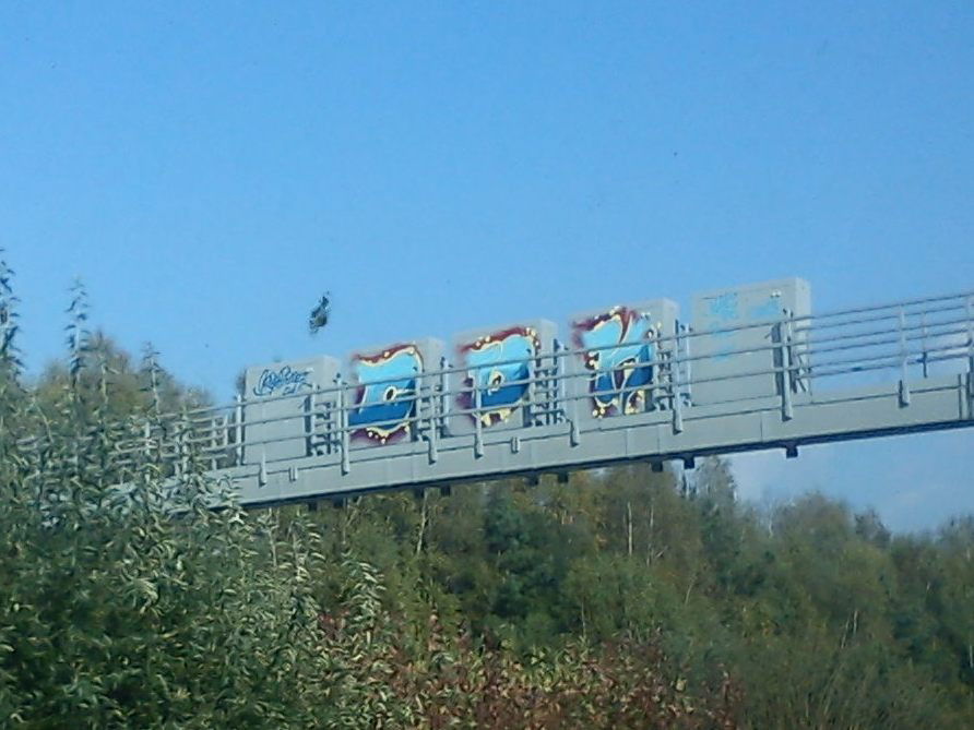 Graffiti Bombing - Photo by DerKoeter - cdk, crew