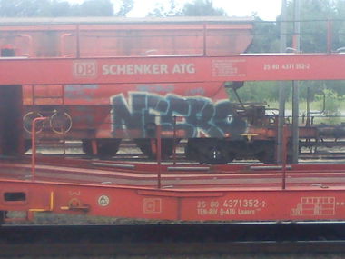 Graffiti Train - Photo by DerKoeter - cargo, helmstedt, necro
