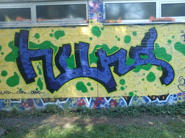 Graffiti Wall - Photo by DerKoeter - hund, schöningen, kga (2014)