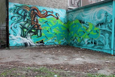 Graffiti Wall - Photo by DerKoeter - tear, reims, haupthall (2015)