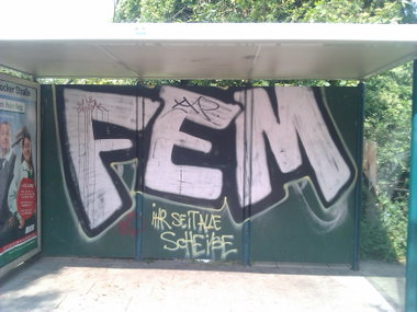 Graffiti Wall - Photo by DerKoeter - fem, magdeburg