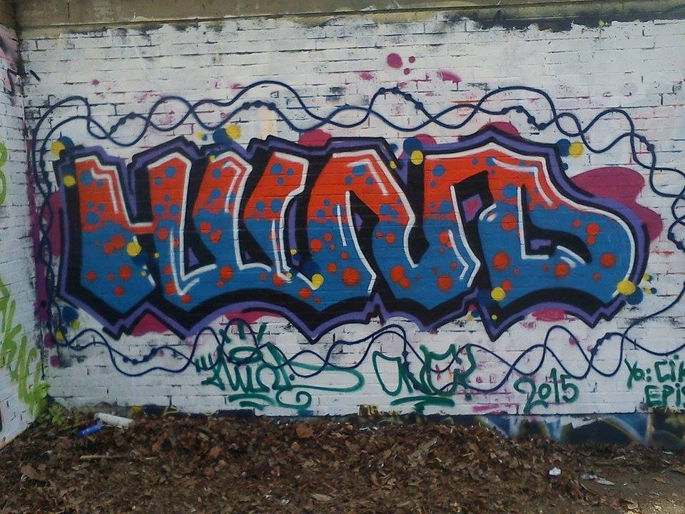 Graffiti Wall - Photo by DerKoeter - hund, schöningen, haupthall (2015)