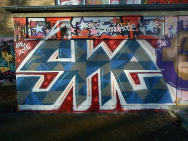 Graffiti Wall - Photo by DerKoeter - she, haupthall, schöningen (2015)