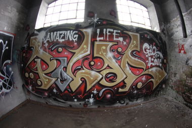 Graffiti Wall - Photo by DerletzteUwe - polar, lou