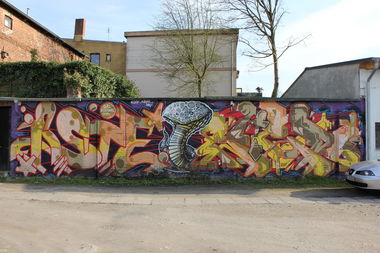 Graffiti Wall - Photo by DerletzteUwe - asie, chedo, gms