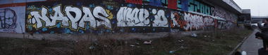 Graffiti Wall in Prague - Photo by Ders - napas, crew, / (2013)
