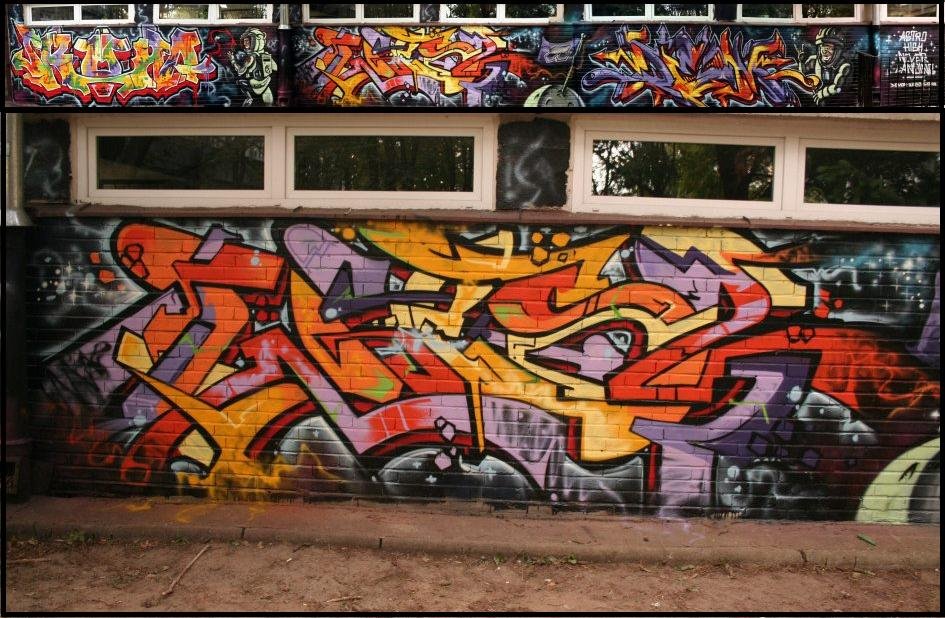 Graffiti Wall - Photo by Des2 - Skuha, Demon, Wes2 (2012)