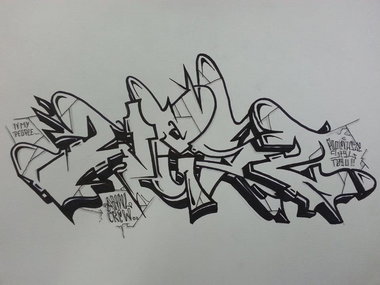 Graffiti Sketch - Photo by Des2 - Wes2 (2014)