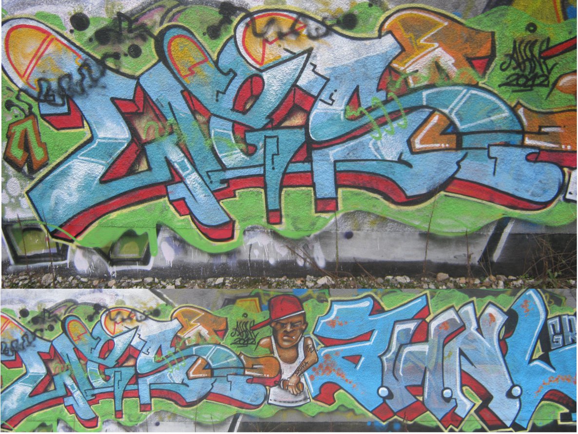 Graffiti Bombing - Photo by Des2 - AHNL, WES2 (2012)