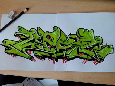 Graffiti Sketch - Photo by Des2 - Wes2, Zps, Ahnl (2014)