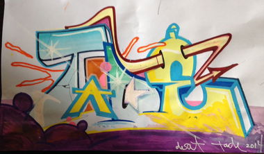 Graffiti Wall - Photo by Desatone