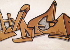 Graffiti Sketch - Photo by Desatone - desat, fsk, hyde (2014)