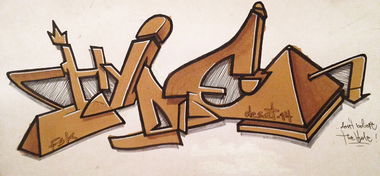 Graffiti Sketch - Photo by Desatone - desat, fsk, hyde (2014)