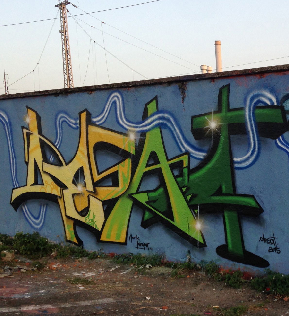 Graffiti Wall in München - Photo by Desatone - Desat, Desatone, fsk (2015)