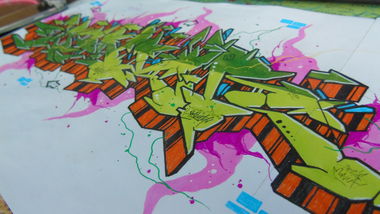 Graffiti Sketch - Photo by Desaw1 - details, saver (2015)