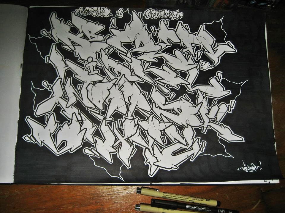 Graffiti Wall - Photo by Desaw1 - desaw, alphabeat, a-z