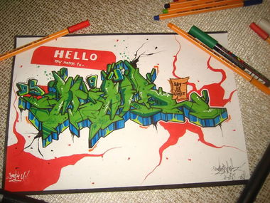 Graffiti Sketch - Photo by Desaw1 - saver, agatka, greenStyle (2015)