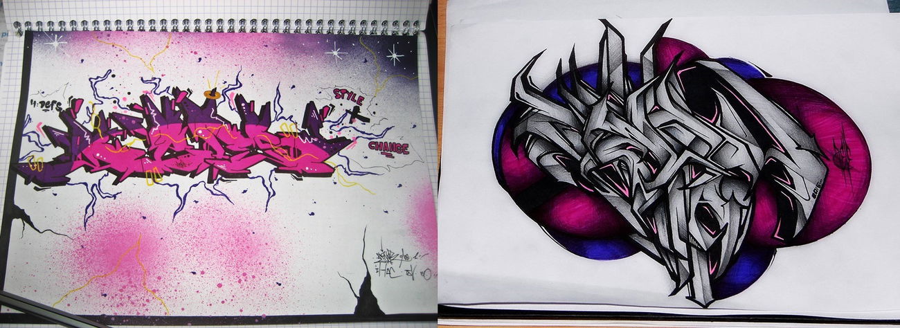 Graffiti Sketch - Photo by Desaw1 - dsaw, saver, save