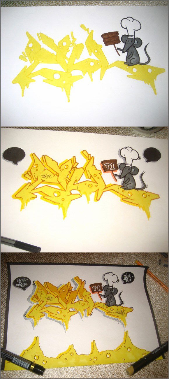 Graffiti Sketch - Photo by Desaw1 (2015)