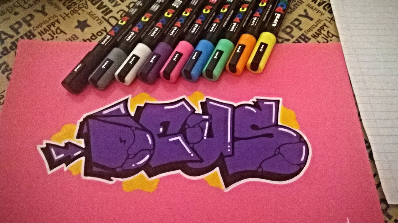 Graffiti Sketch - Photo by Deusgraffiti - Deus, Sketch, UniPosca (2017)