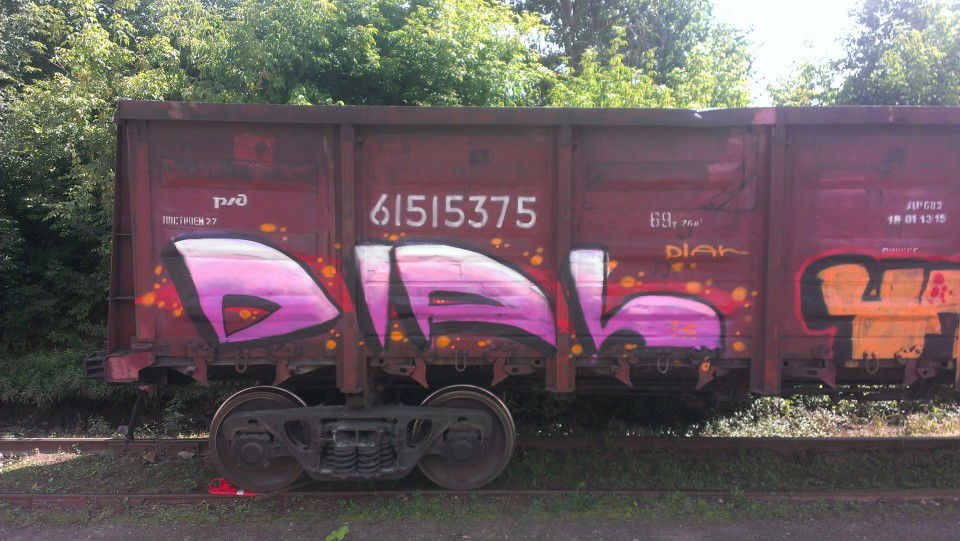 Graffiti Train in Moscow - Photo by Dial - dial (2013)