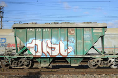 Graffiti Train - Photo by Dial - fr8, moskow, dial (2015)